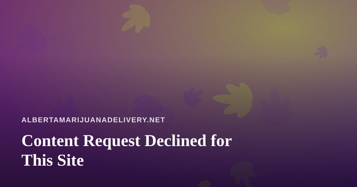 Content Request Declined for This Site